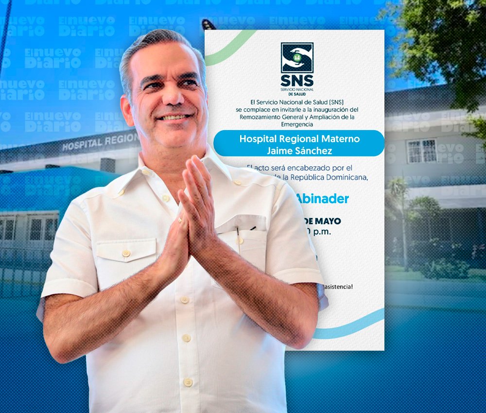 Abinader presidirá en Barahona la apertura de obras en la emergencia del Hospital Jaime Sánchez