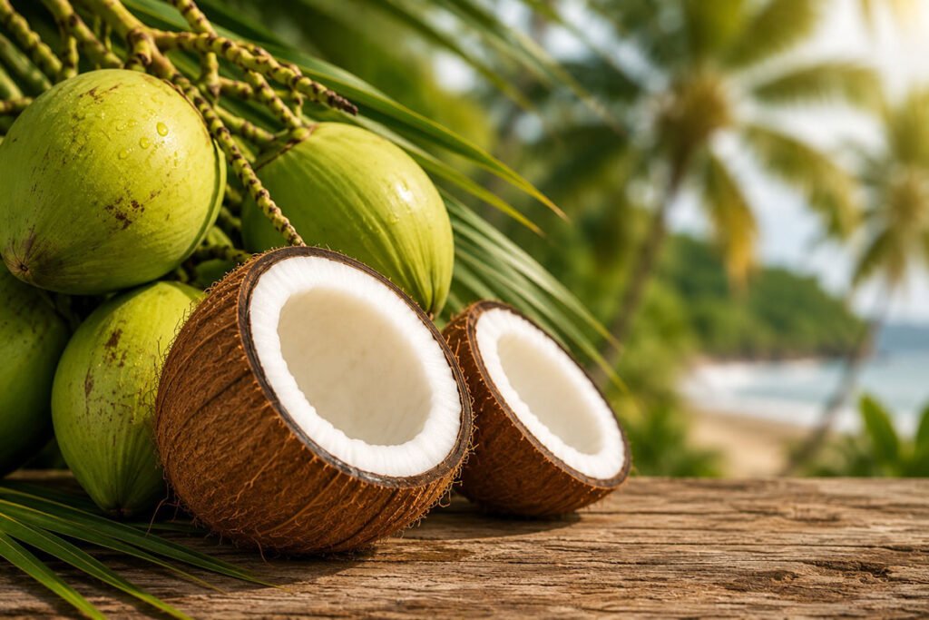 Aumenta la producción de coco en República Dominicana, pero caen con fuerza las exportaciones
