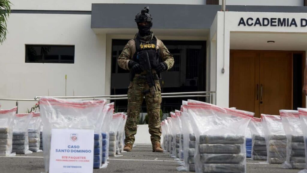 Hallan 978 paquetes de presunta cocaína tras persecución de ocho horas al sur de Santo Domingo