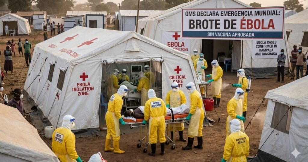 La OMS alerta de que el brote de ébola en la RDC excede los registros oficiales y complica el control sanitario
