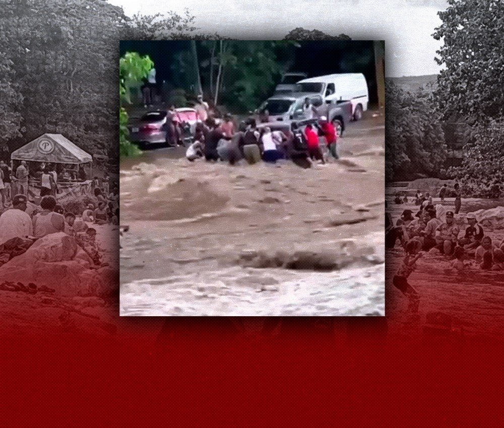 Aumento repentino del río Inaje pone en riesgo a bañistas en Dajabón durante Corpus Christi