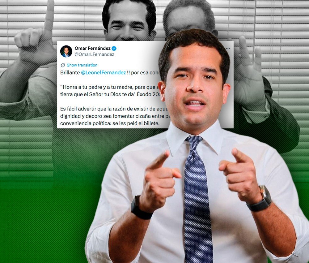 Omar Fernández cierra filas con Leonel en medio de tensiones en Fuerza del Pueblo y apunta a maniobras por conveniencia política