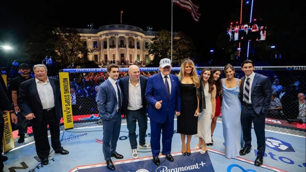 Trump lleva la UFC a la Casa Blanca y vuelve a encender la polémica sobre la presidencia