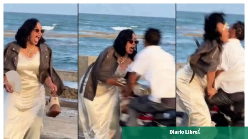Choque en el malecón de San Pedro de Macorís deja heridos a Yaritza Ortiz y al motorista