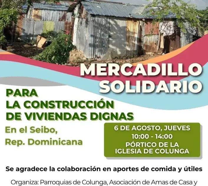 Mercadillos en Colunga financiarán viviendas para familias de El Seibo afectadas por Fiona y desalojos