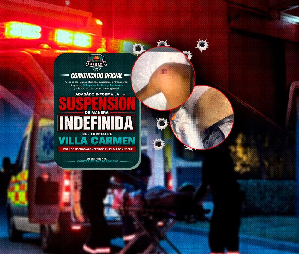 Suspensión indefinida del torneo en Villa Carmen tras tiroteo con dos heridos