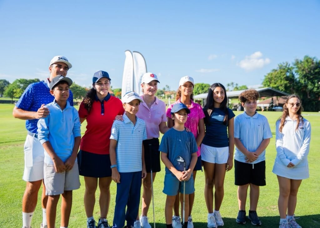 Lorena Ochoa visita Casa de Campo en un acto con Collado que vuelve a poner el turismo de élite en primer plano